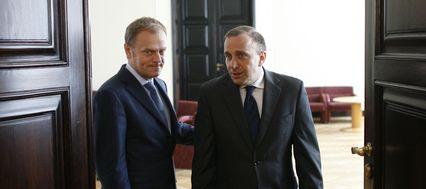 Donald Tusk i Grzegorz Schetyna